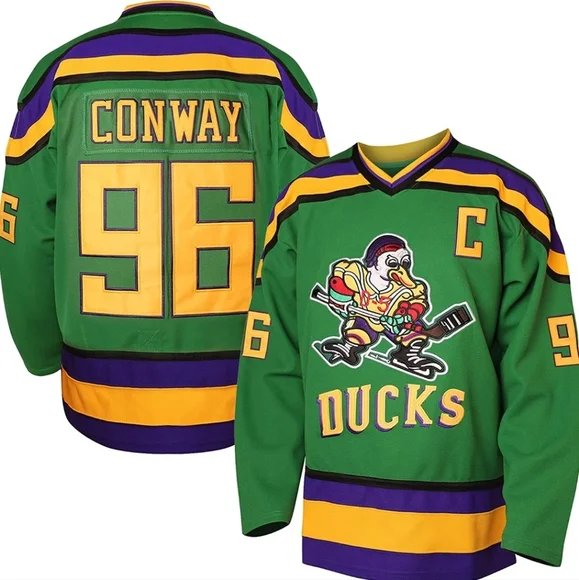 New Mighty Ducks Conway Hockey Jersey Authentic Multiple Sizes - Picture 1 of 12